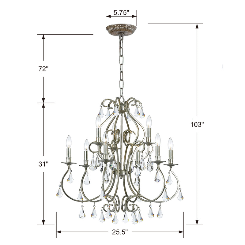 Crystorama Ashton 9-Light Chandelier