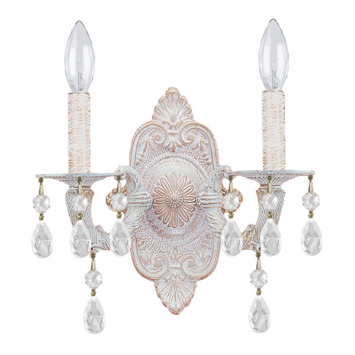 Crystorama Paris Market Crystal Drop 5022 2-Light Wall Sconce