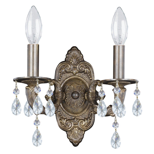 Crystorama Paris Market Crystal Drop 5022 2-Light Wall Sconce