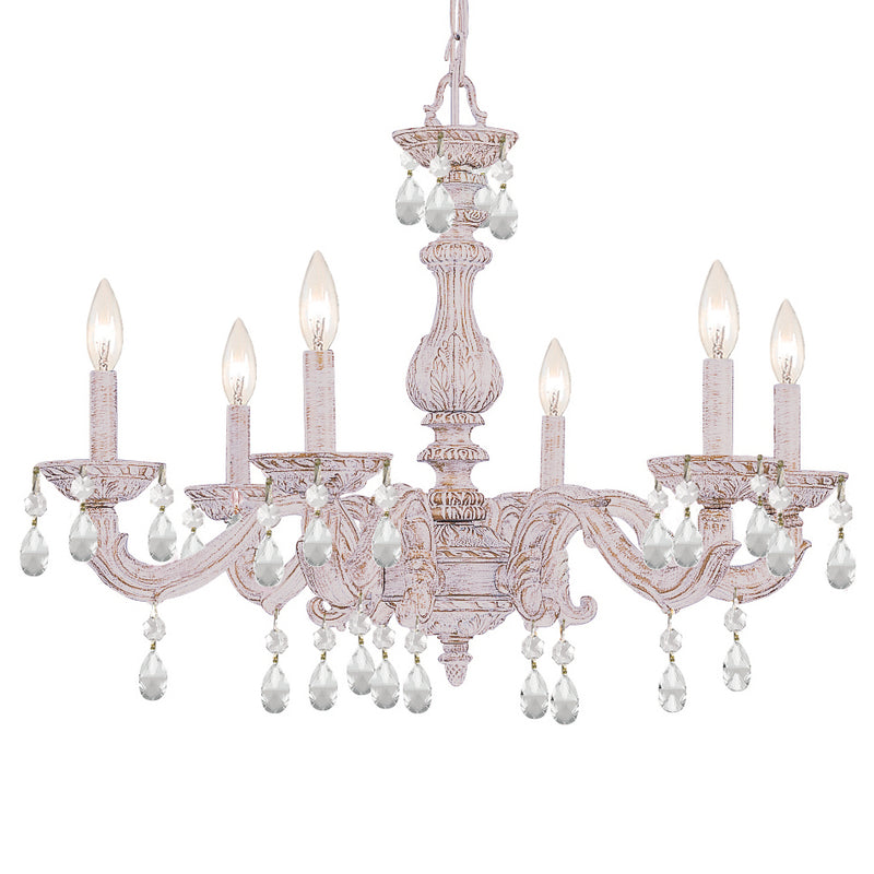 Crystorama Paris Market Crystal Drop 5036 6-Light Chandelier