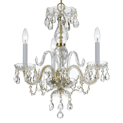 Crystorama Traditional Crystal 5044 3-Light Mini Chandelier