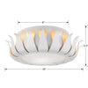 Crystorama Broche 3-Light Flush Ceiling Mount