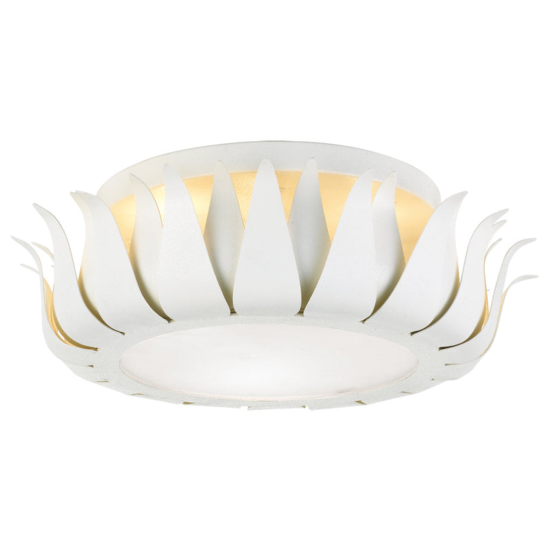 Crystorama Broche 3-Light Flush Ceiling Mount