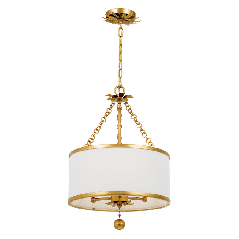 Crystorama Broche 3-Light Chandelier