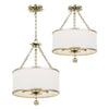 Crystorama Broche 3-Light Chandelier