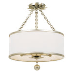 Crystorama Broche 3-Light Semi Flush Ceiling Mount