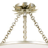 Crystorama Broche 3-Light Semi Flush Ceiling Mount