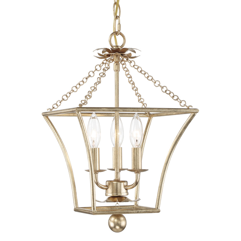 Crystorama Broche 3-Light Lantern