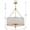 Crystorama Broche 515 8-Light Chandelier