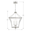 Crystorama Broche 4-Light Lantern