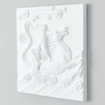 Global Views Seahorse Plaster Wall Panel