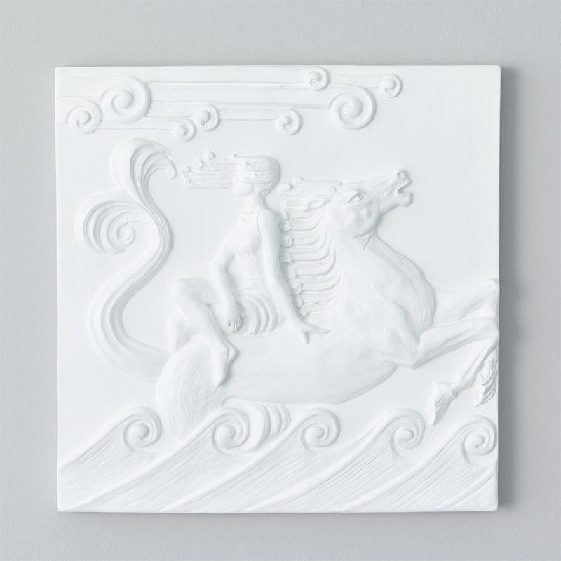 Global Views Seahorse Plaster Wall Panel