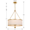 Crystorama Broche 6-Light Chandelier 518