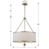 Crystorama Broche 6-Light Chandelier 518