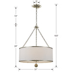 Crystorama Broche 6-Light Chandelier 518