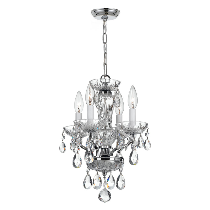 Crystorama Traditional Crystal 5534 4-Light Mini Chandelier