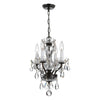 Crystorama Traditional Crystal 5534 4-Light Mini Chandelier