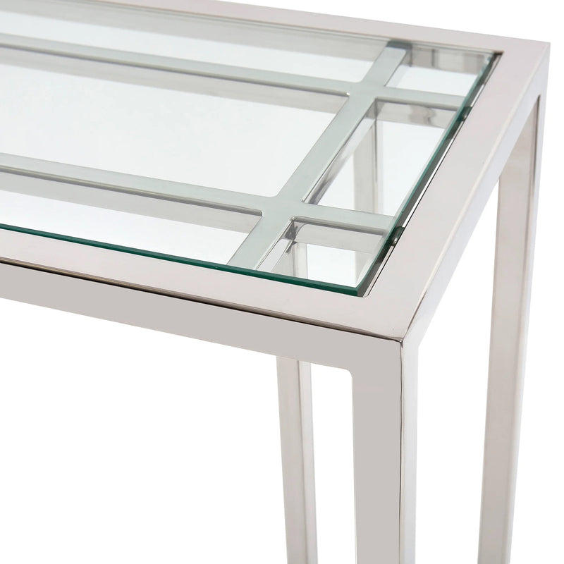 Echo Stainless Steel Console Table