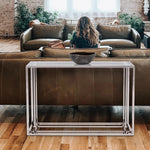 Echo Stainless Steel Console Table