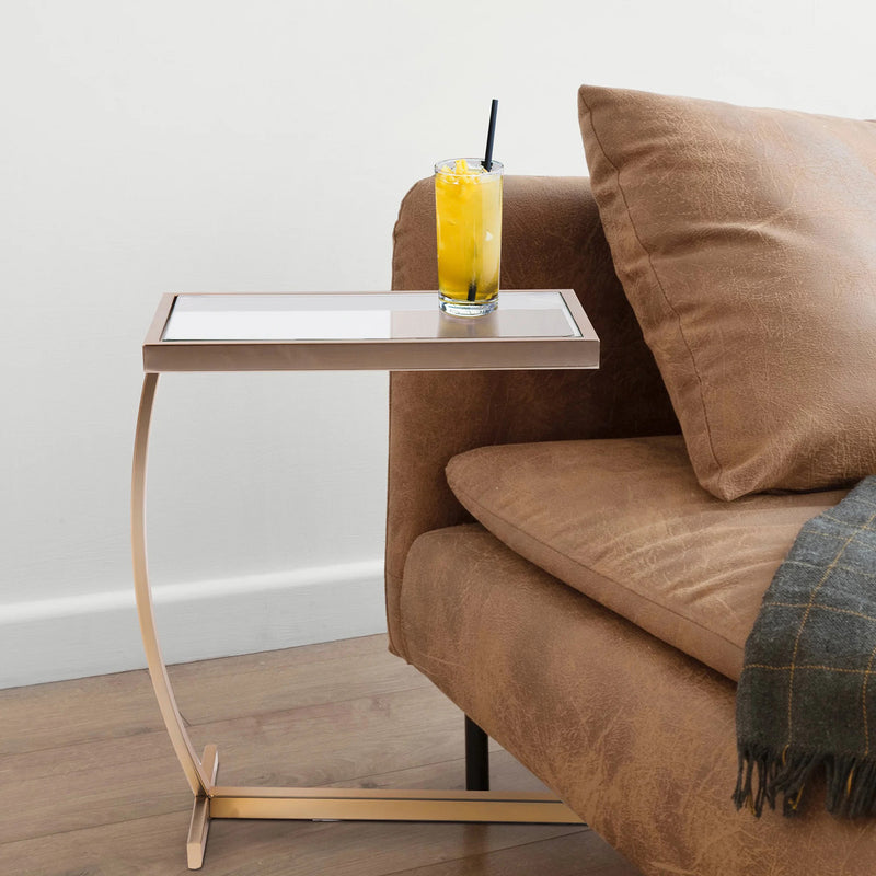 Dark Brushed Brass Side Table