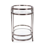 Black Nickel Stainless Steel Bar Cart