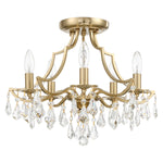 Crystorama Cedar Crystal Semi Flush Ceiling Mount