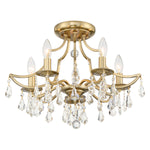 Crystorama Cedar Crystal Semi Flush Ceiling Mount