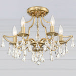 Crystorama Cedar Crystal Semi Flush Ceiling Mount