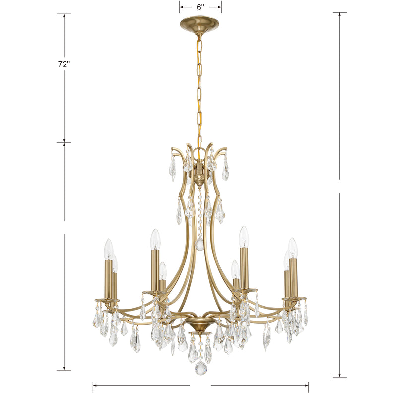 Crystorama Cedar 8-Light Chandelier