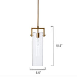 Jamie Young Cambrai Brass & Glass Pendant