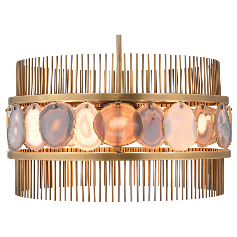 Jamie Young Upsala Pale Lavender Agate Chandelier