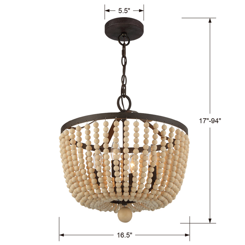 Crystorama Rylee 4-Light Chandelier