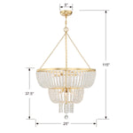 Crystorama Rylee 8-Light Two Tier Chandelier