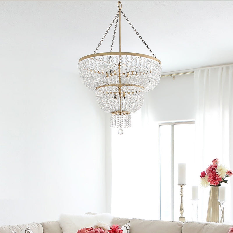 Crystorama Rylee 8-Light Two Tier Chandelier