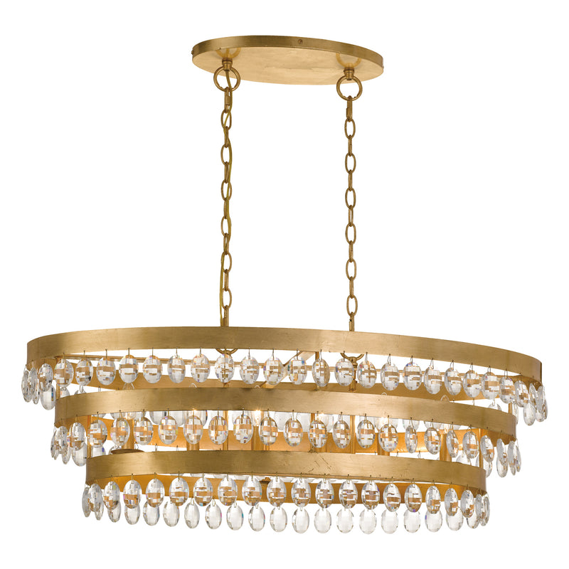 Crystorama Perla Linear Chandelier