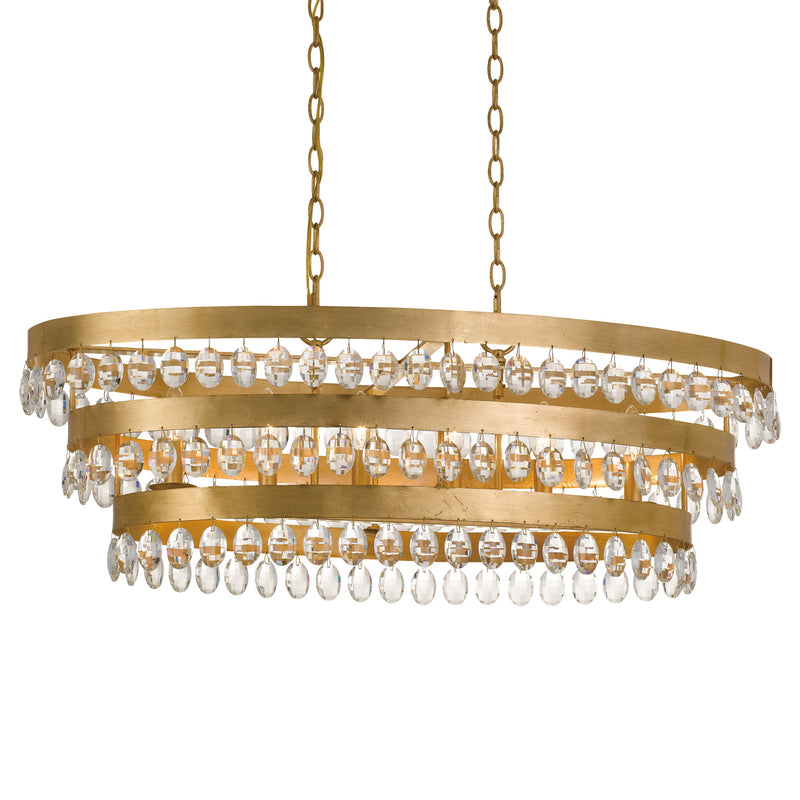 Crystorama Perla Linear Chandelier