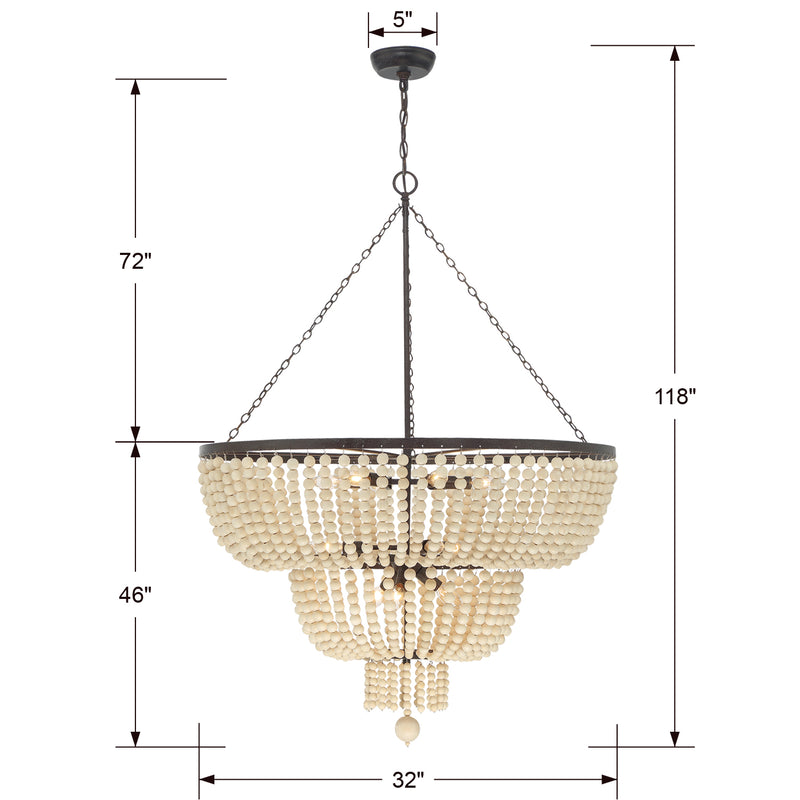 Crystorama Rylee 12-Light Chandelier