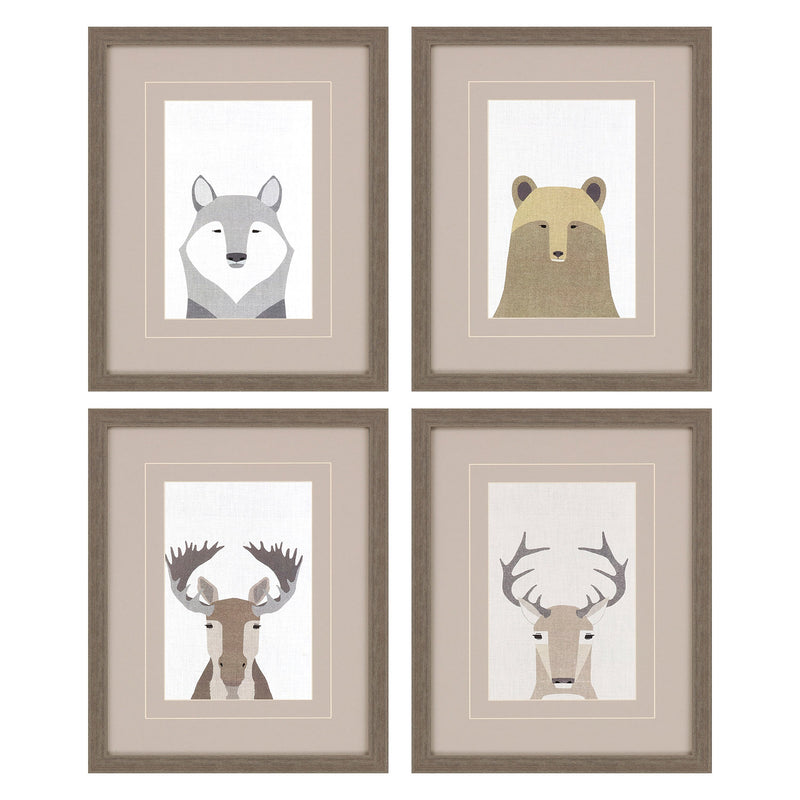 Bailey Wildlife I Framed Art Set of 4