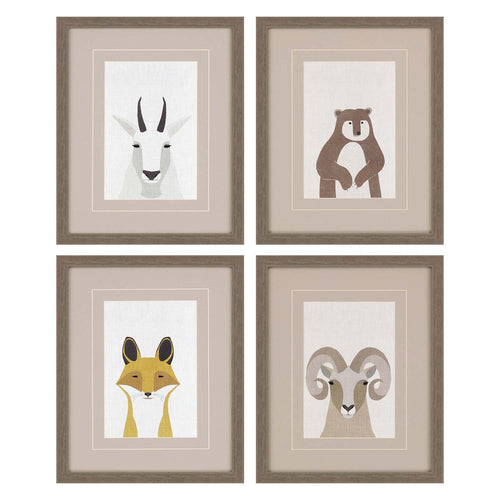 Bailey Wildlife II Framed Art Set of 4