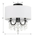 Crystorama Othello Semi Flush Ceiling Mount