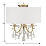 Crystorama Othello Semi Flush Ceiling Mount