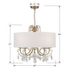 Crystorama Othello Shade 5-Light Chandelier