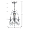 Crystorama Othello 3-Light Mini Chandelier