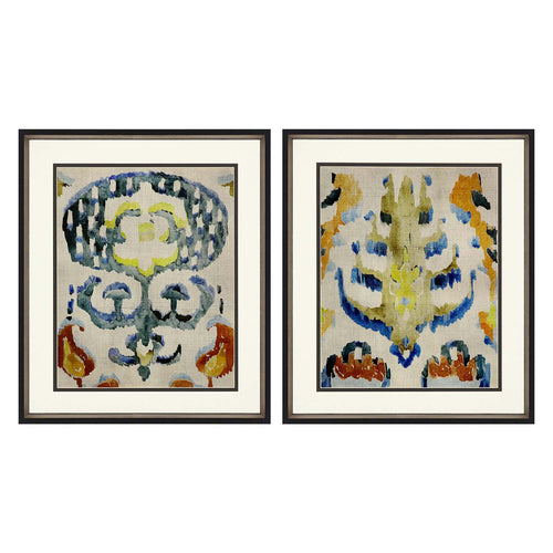 Zarris Bohemian Ikat I Framed Art Set of 2