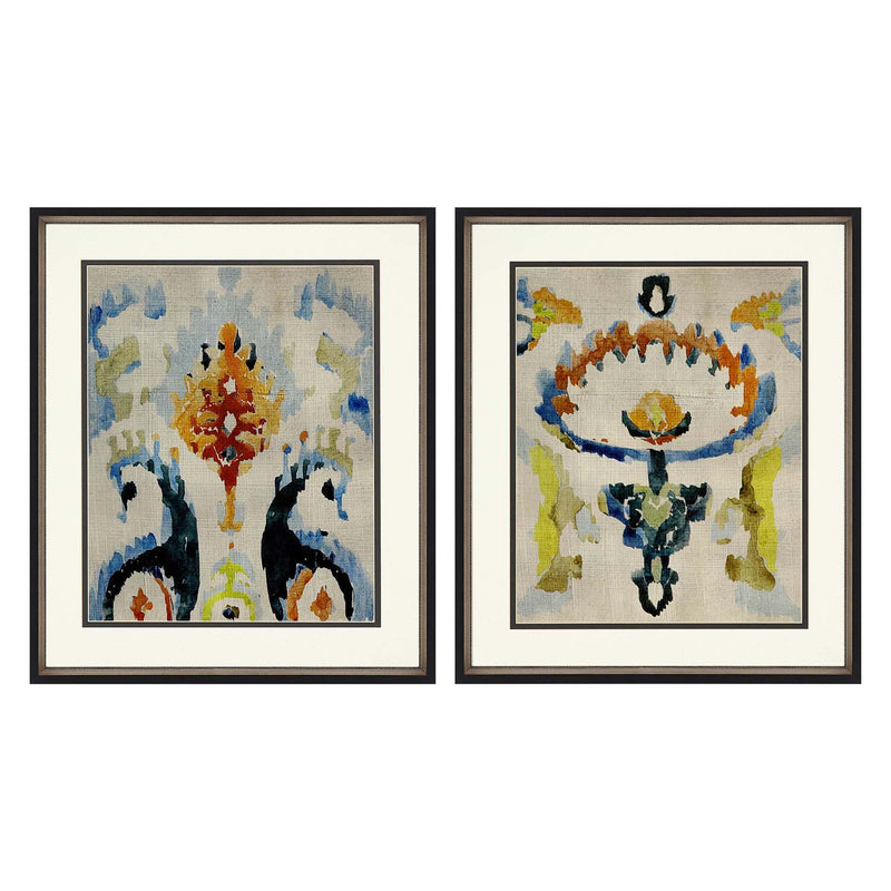 Zarris Bohemian Ikat II Framed Art Set of 2