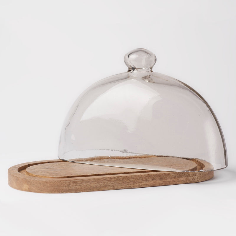 Camas Oval Serving Dish & Dome