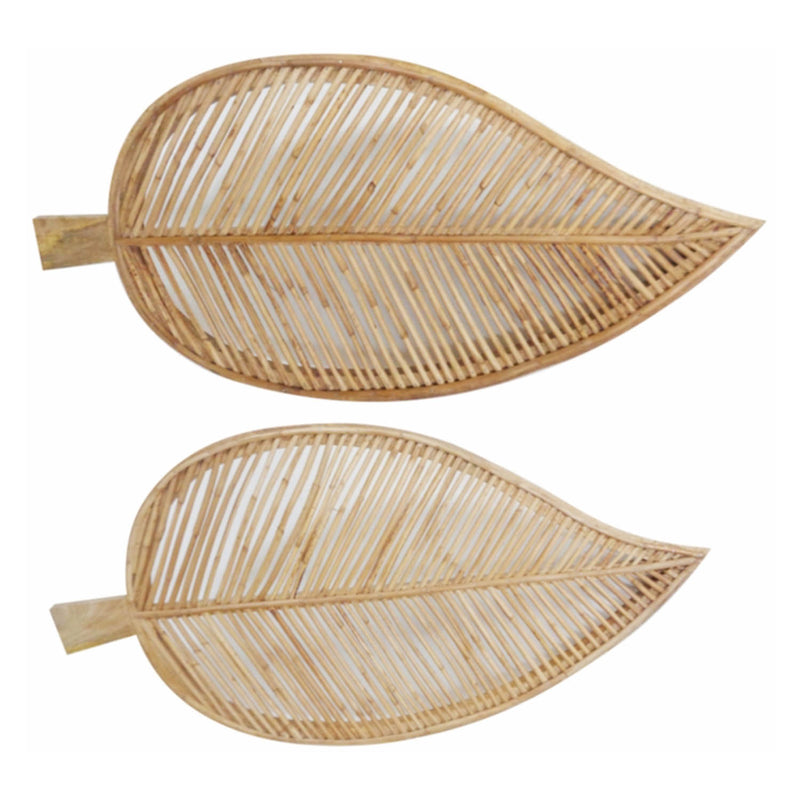 Lacona Leaf Decorative Tray Set of 2