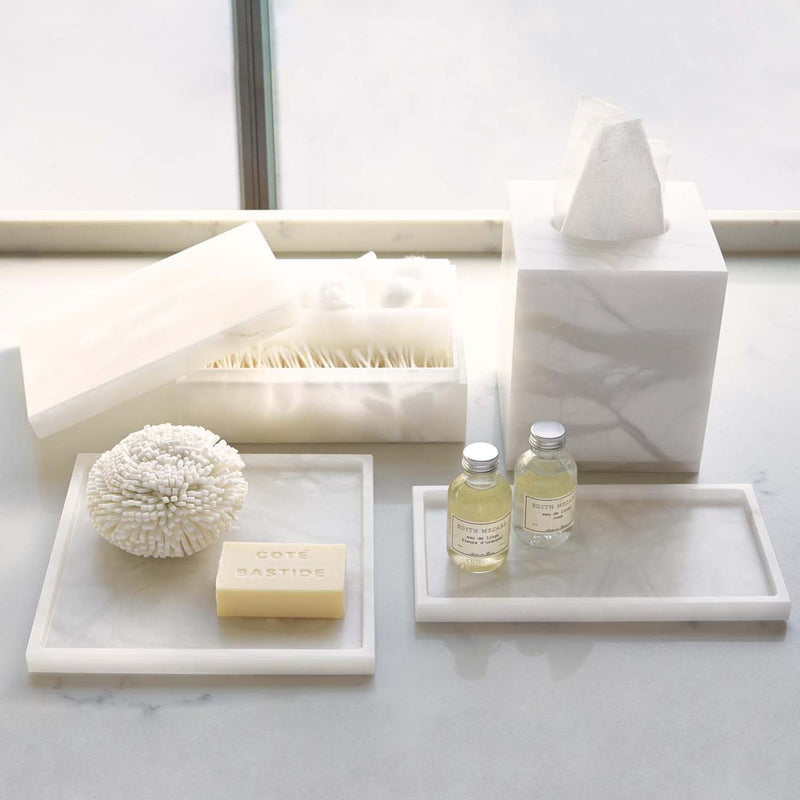 Global Views Alabaster Amenities Box