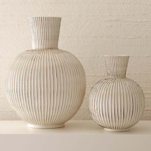 Global Views Furrow Sphere Vase