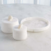 Global Views Alabaster Tapered Round Box